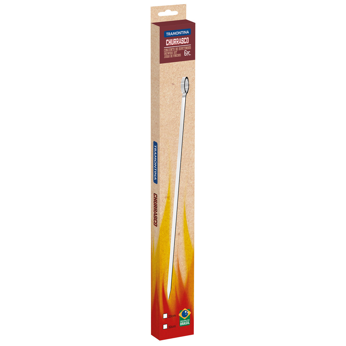 TRAMONTINA Churrasco 6 Piece Skewer Set 30cm
