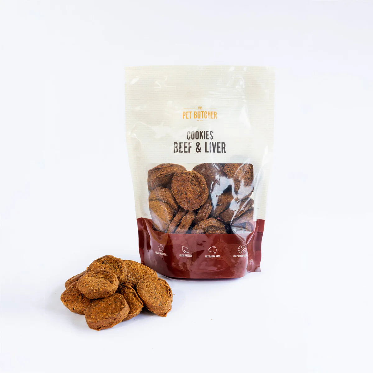 THE PET BUTCHER 牛肉肝饼干 400g