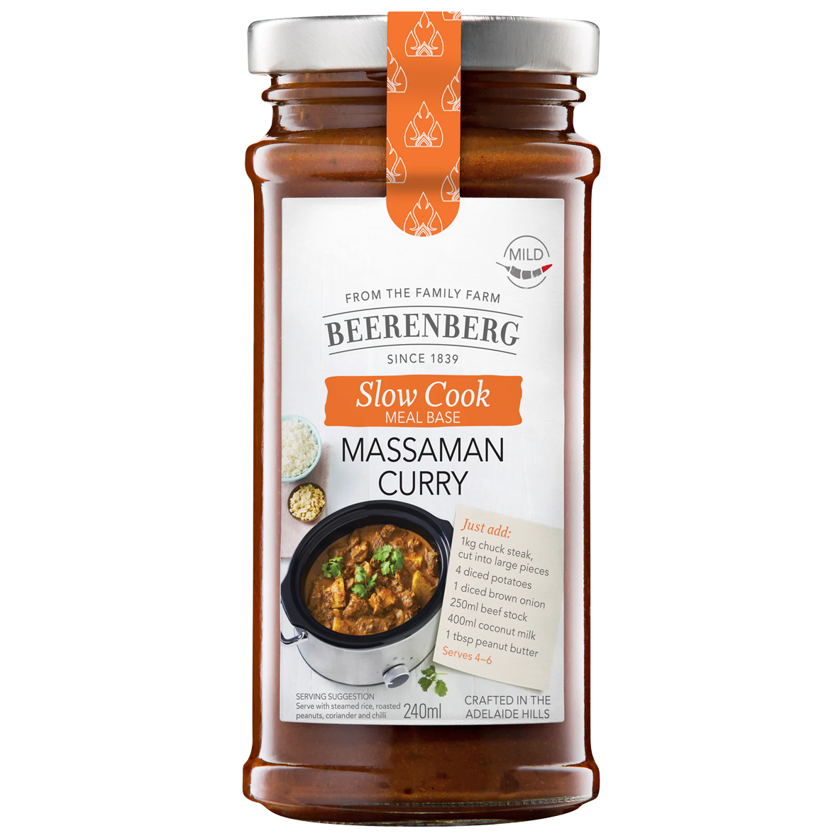 BEERENBERG Massaman Curry Slow Cook Meal Base 240mL