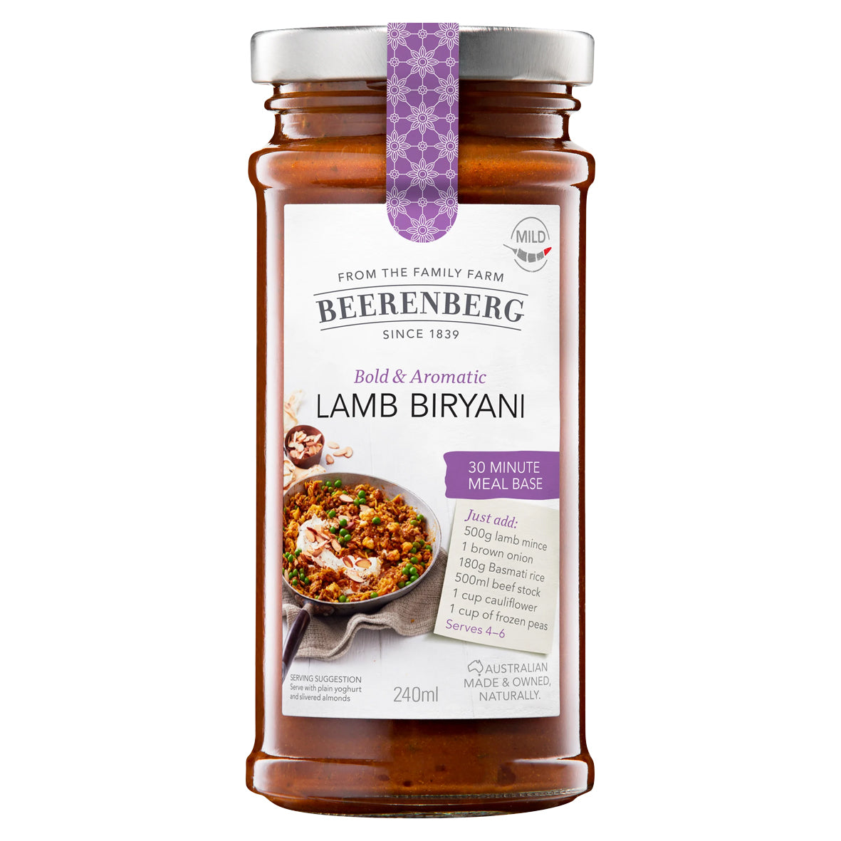 BEERENBERG 羊肉印度饭 30 分钟餐底 240mL
