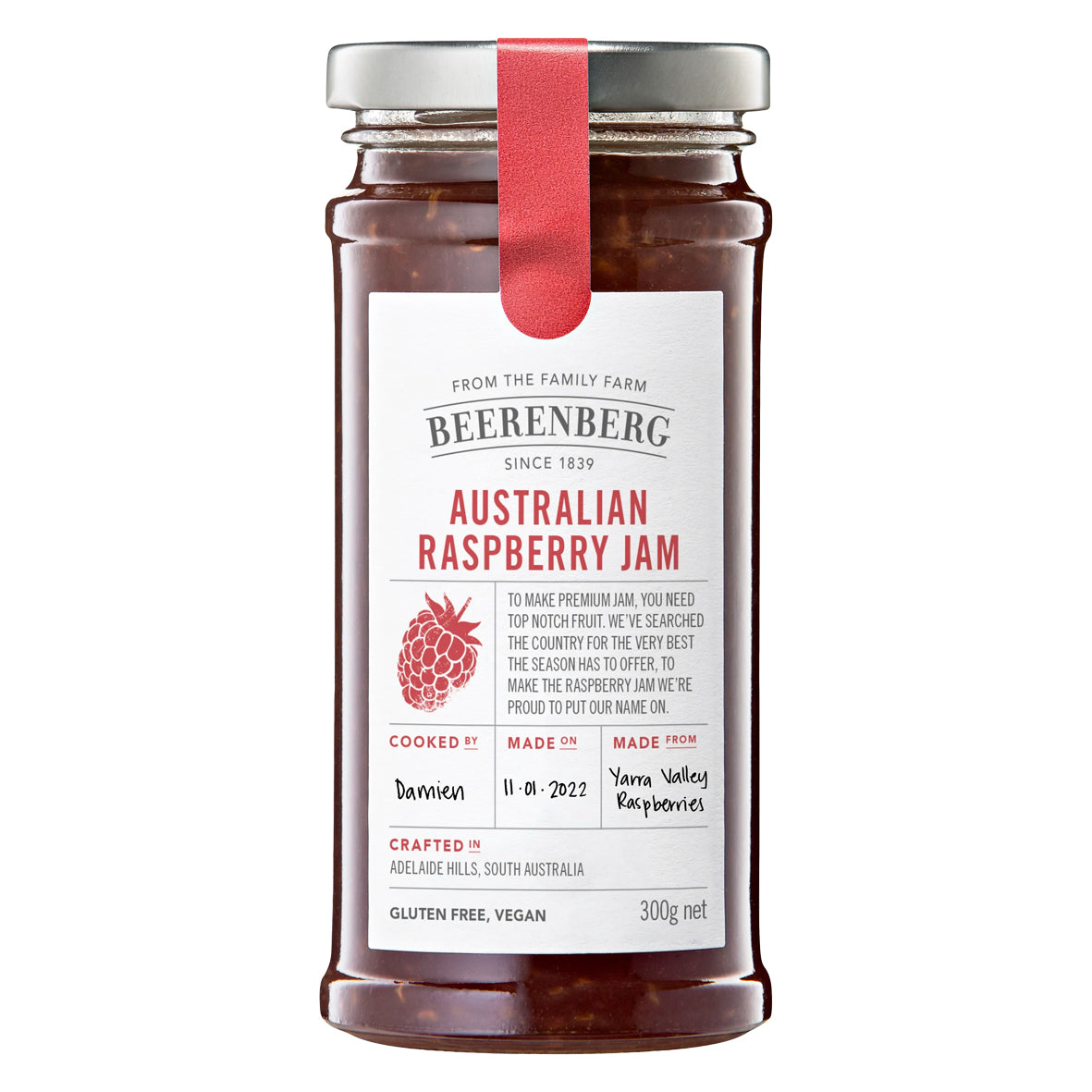 BEERENBERG Australian Raspberry Jam 300g