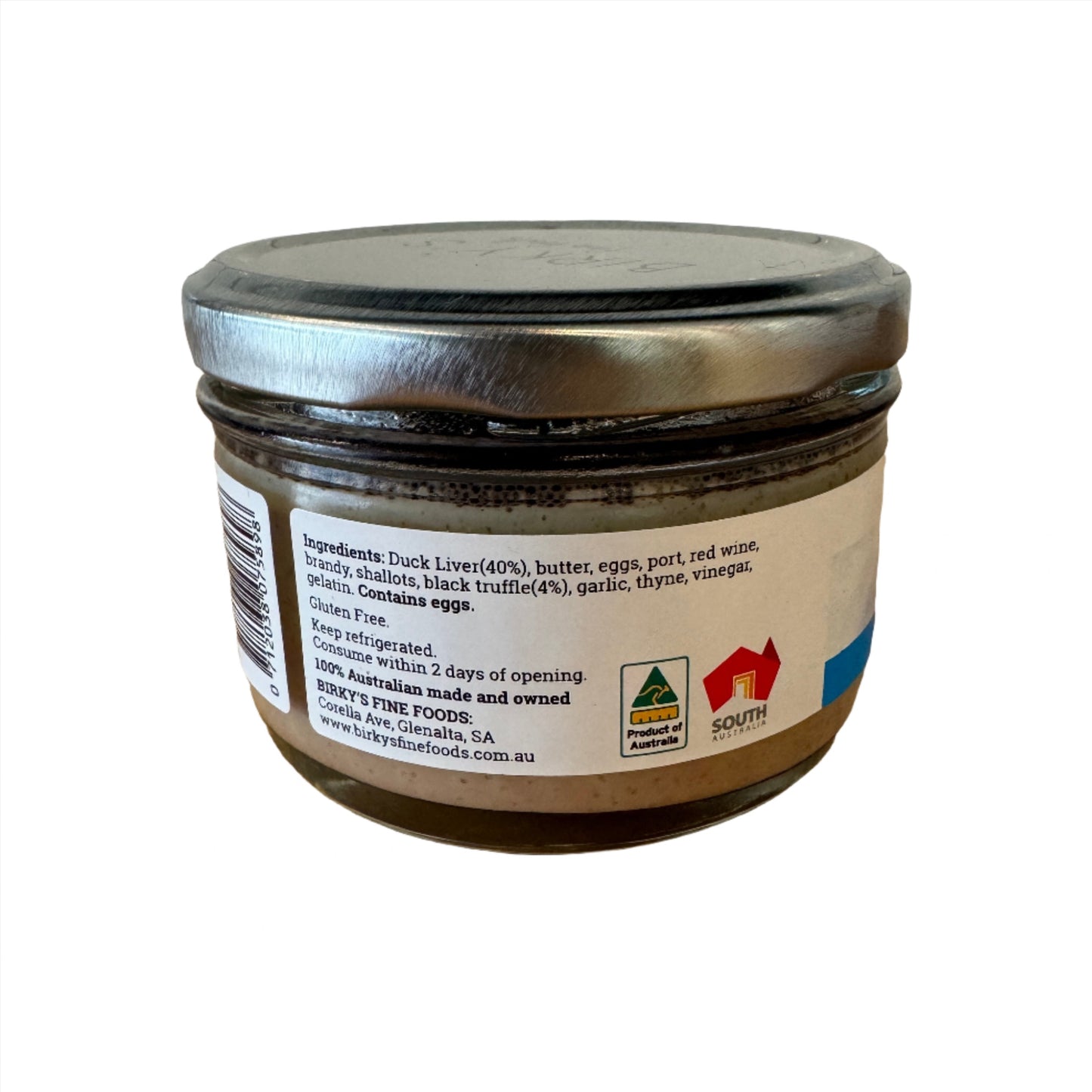 Birky’s Fine Foods Duck & Truffle Pâté Jar Back