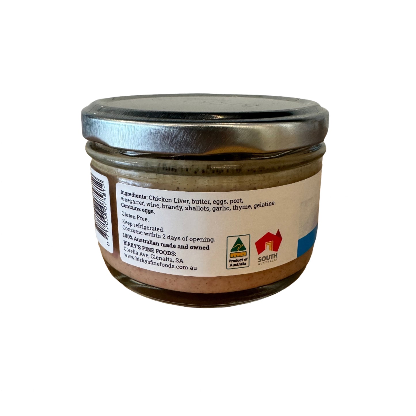 Birky’s Fine Foods French Pâté Jar Back