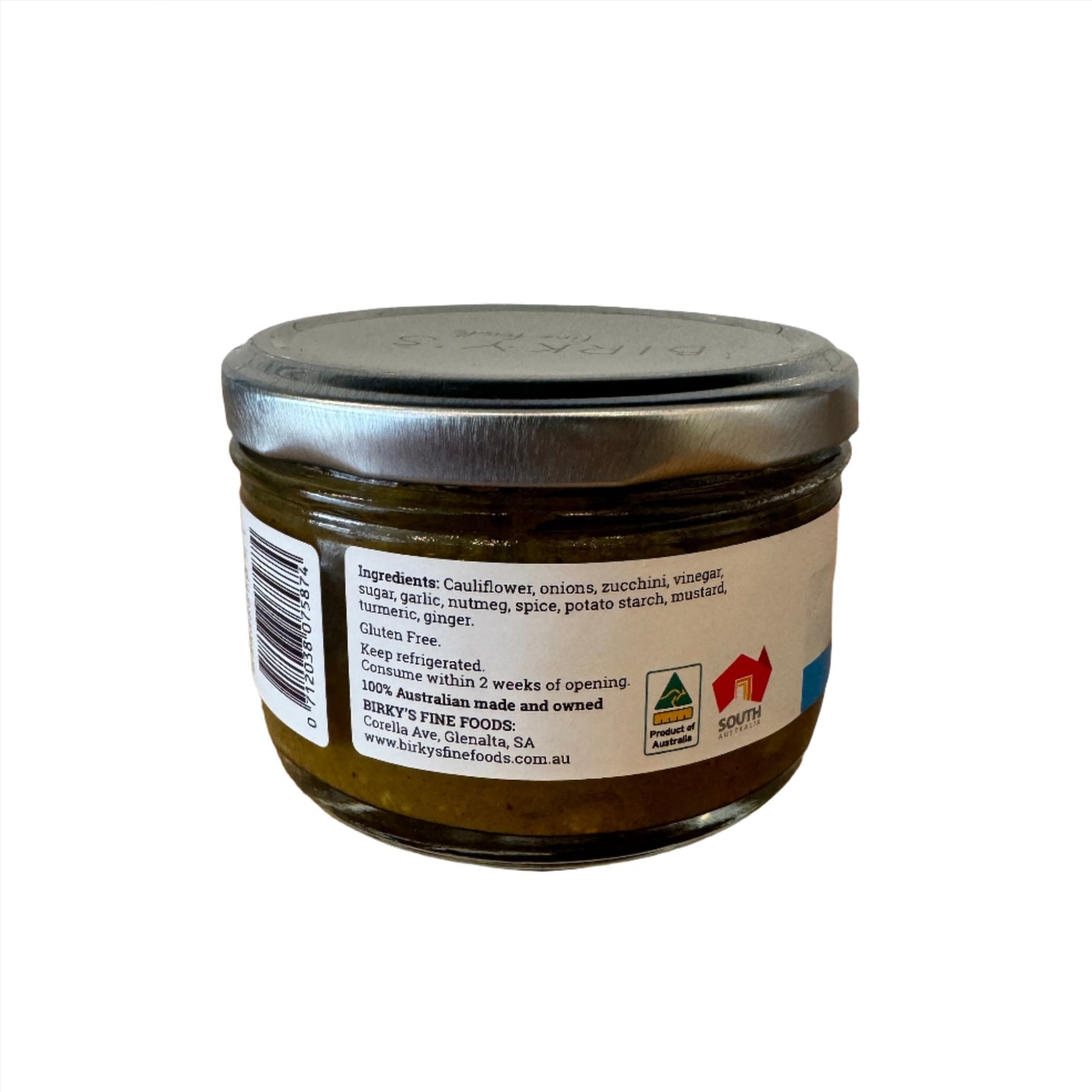 Birky’s Fine Foods Piccalilli Jar Back