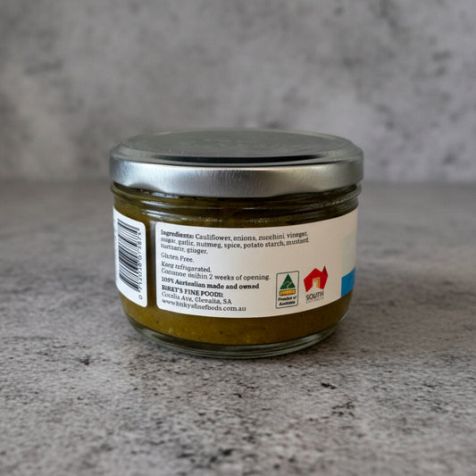 Birky’s Fine Foods Piccalilli Jar Back