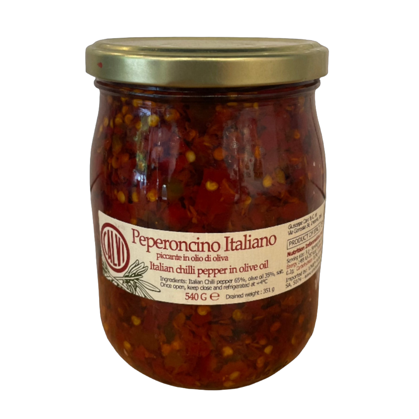 Calvi Peperoncino Italiano Large Jar 540g