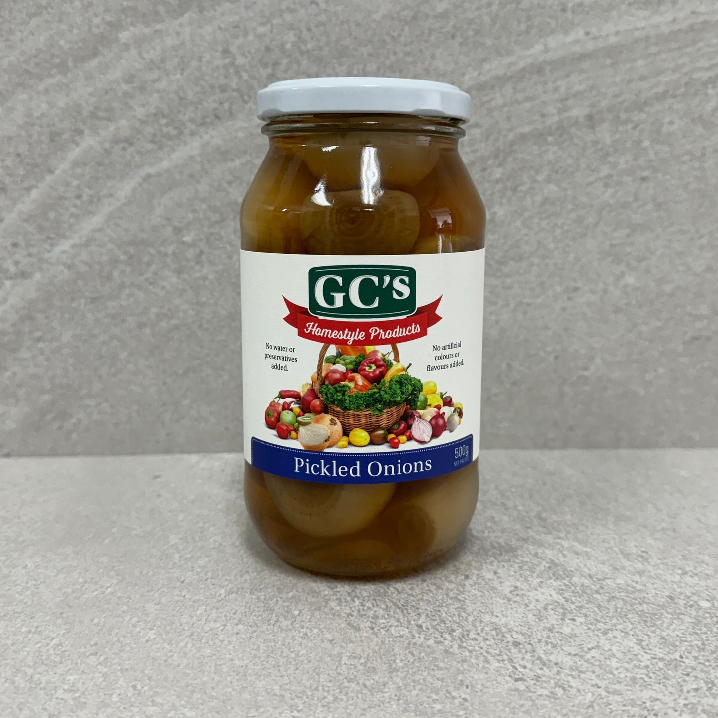 GC's Homestyle Pickled Onions Jar 500g