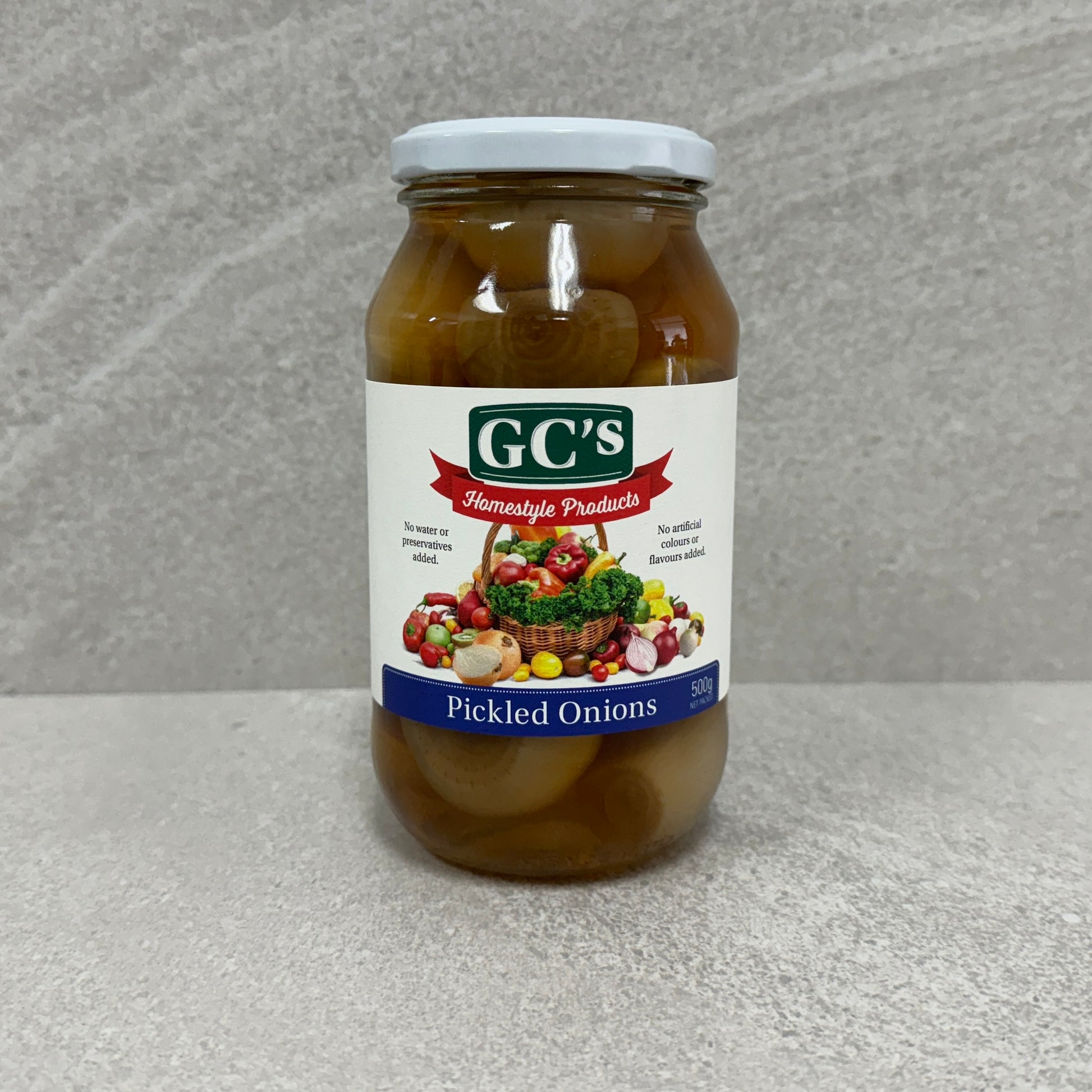 GC's Homestyle Pickled Onions Jar 500g
