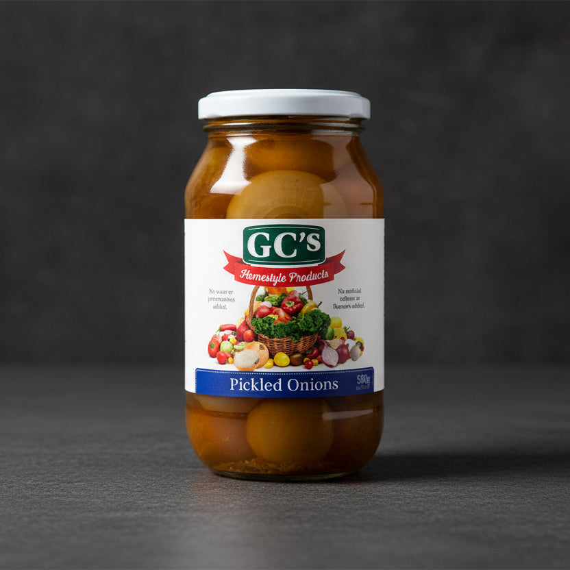 GC's Homestyle Pickled Onions Jar 500g