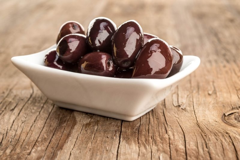 Kalamata Olives Kangaroo Island Olives in saucer
