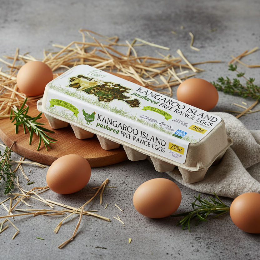 Kangaroo Island Free Range Eggs Carton 700g