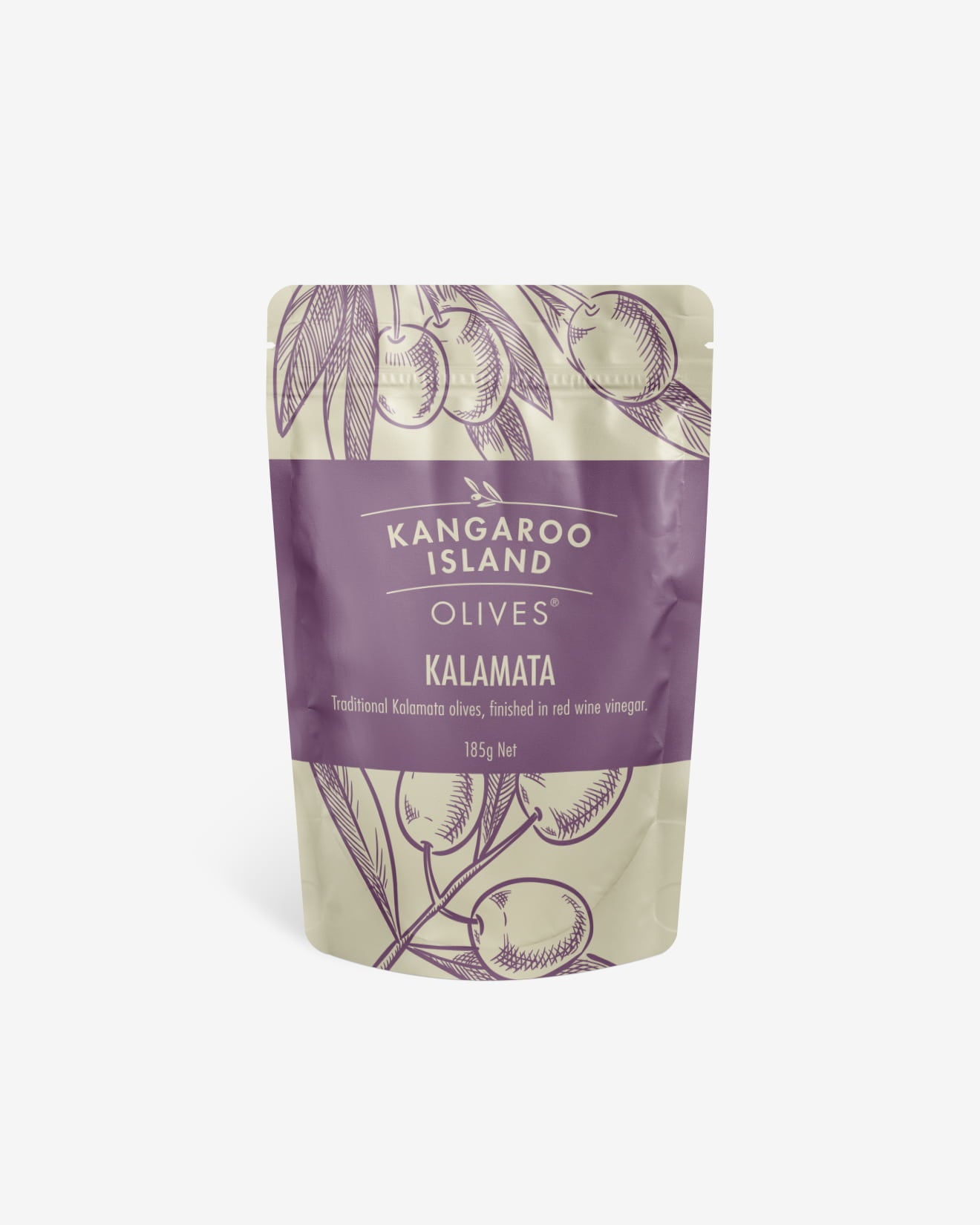 Kangaroo Island Olives Kalamata 185g Pouch