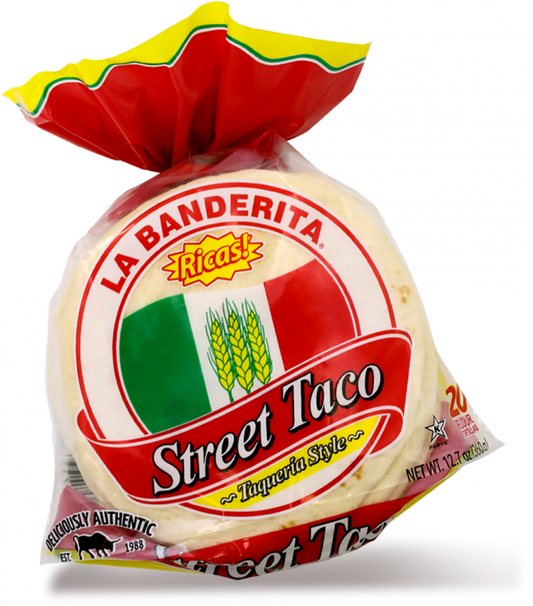 La Banderita 4 Inch Street Taco Flour Tortillas 20 pack