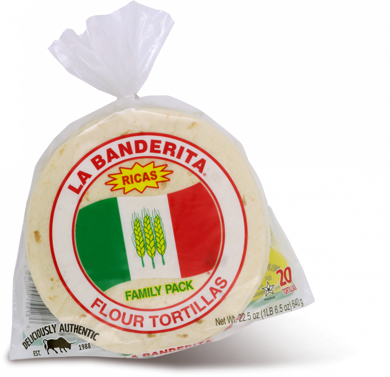 La Banderita 6 Inch Soft Taco Flour Tortillas Family Pack 20 pack