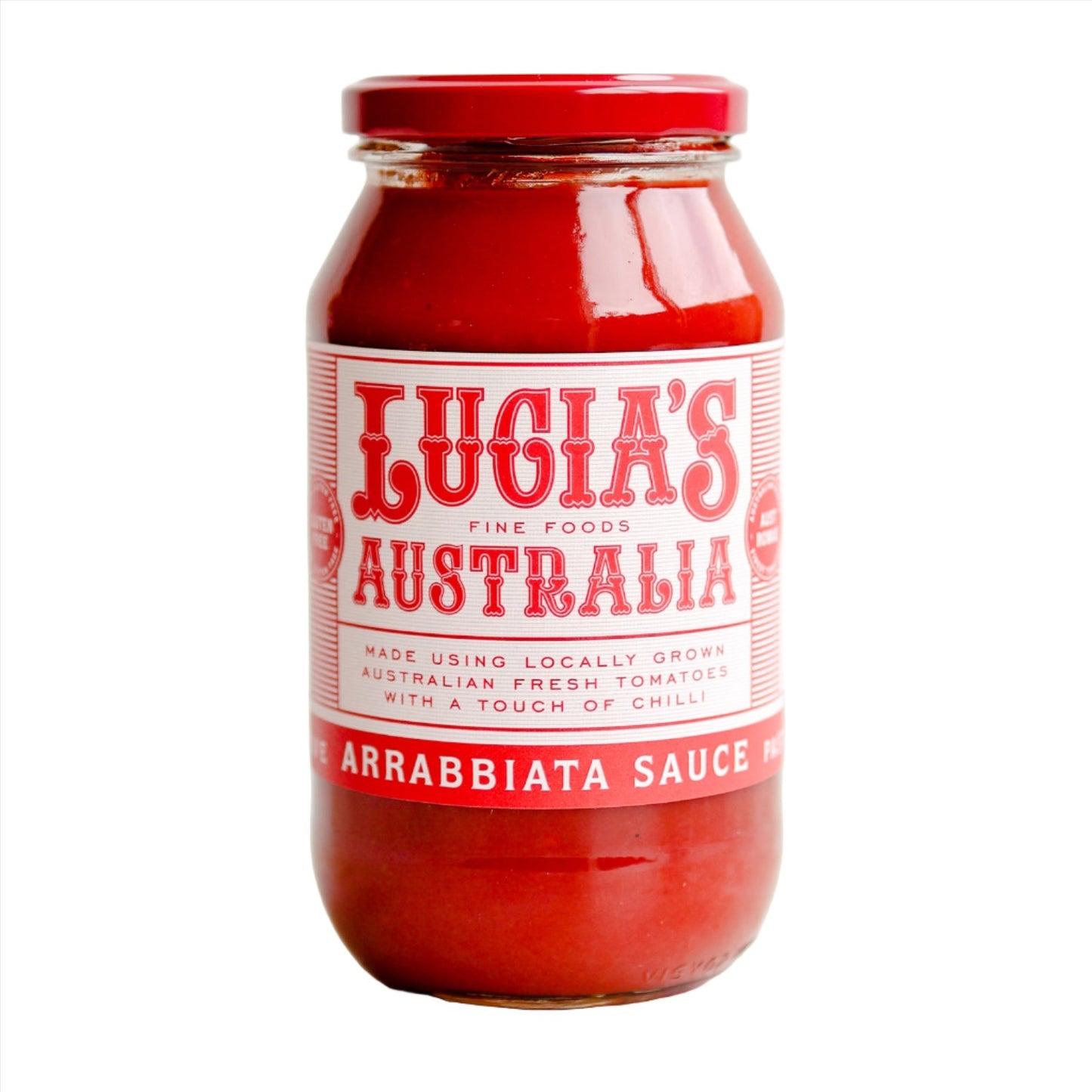 Lucia's Fine Foods Australia Arrabbiata Sauce Jar