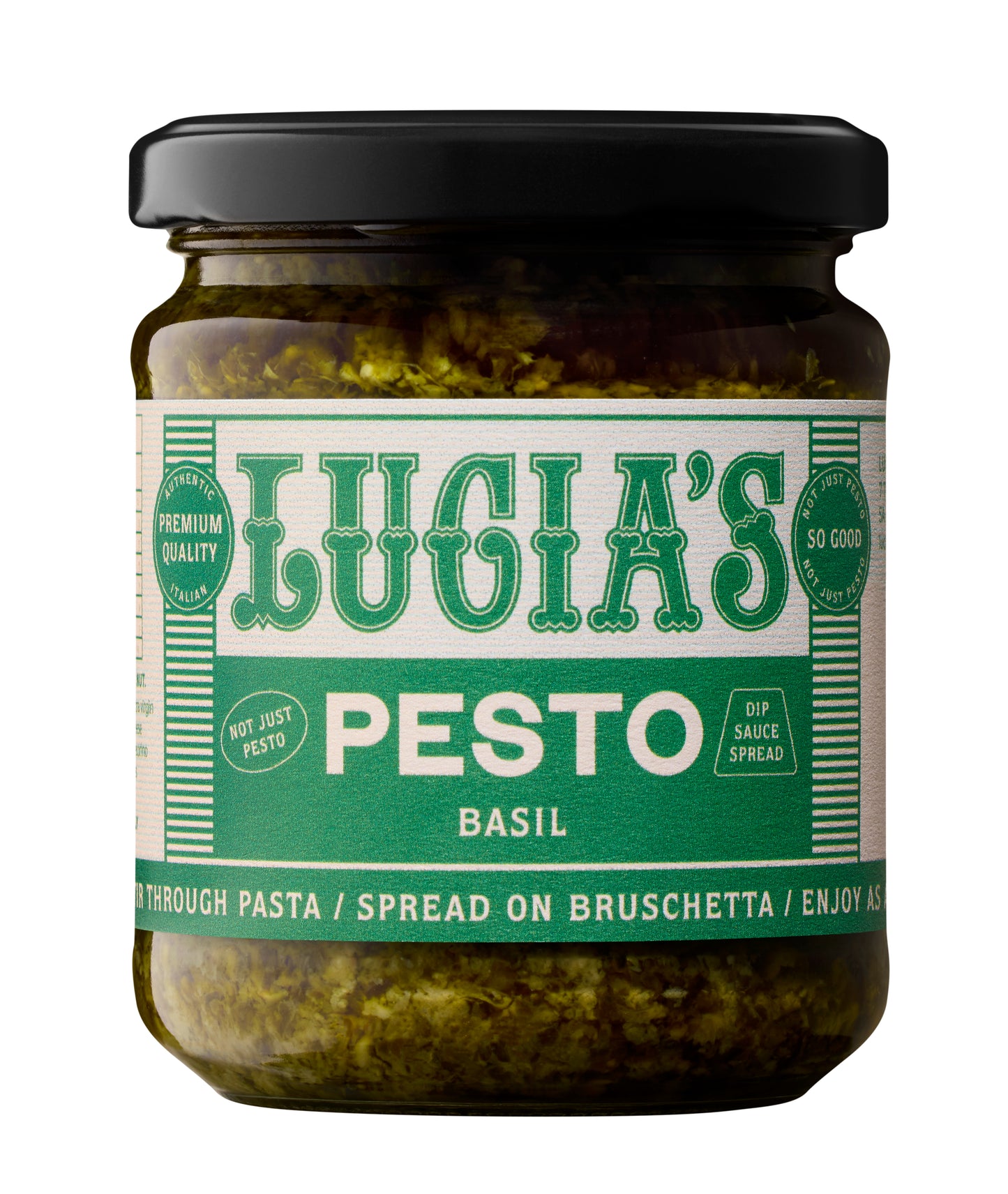 Lucia's Fine Foods Australia Basil Pesto Jar