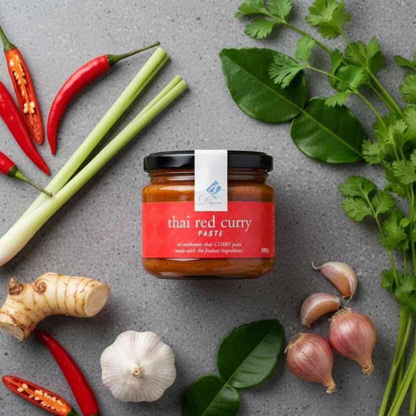 My Divine Foods Thai Red Curry Paste Jar 300g