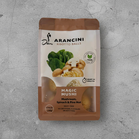 OTTIMO ARANCINO Magic Mushi Mushroom Spinach & Pine Nut Arancini Balls 6 Pack