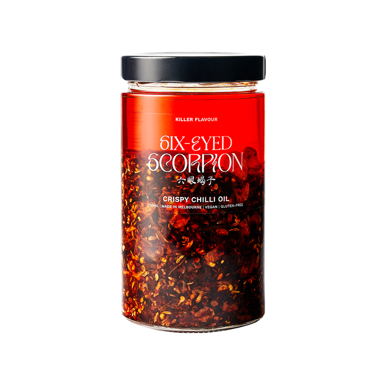 Six Eyed Scorpion Crispy Chilli Oil Extra Large Jar 720mL