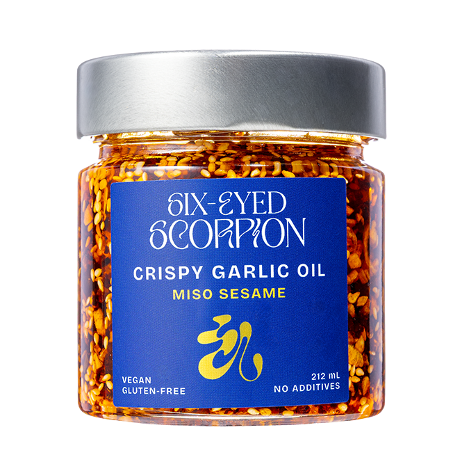 Six-Eyed Scorpion Crispy Garlic Oil: Miso Sesame 212mL