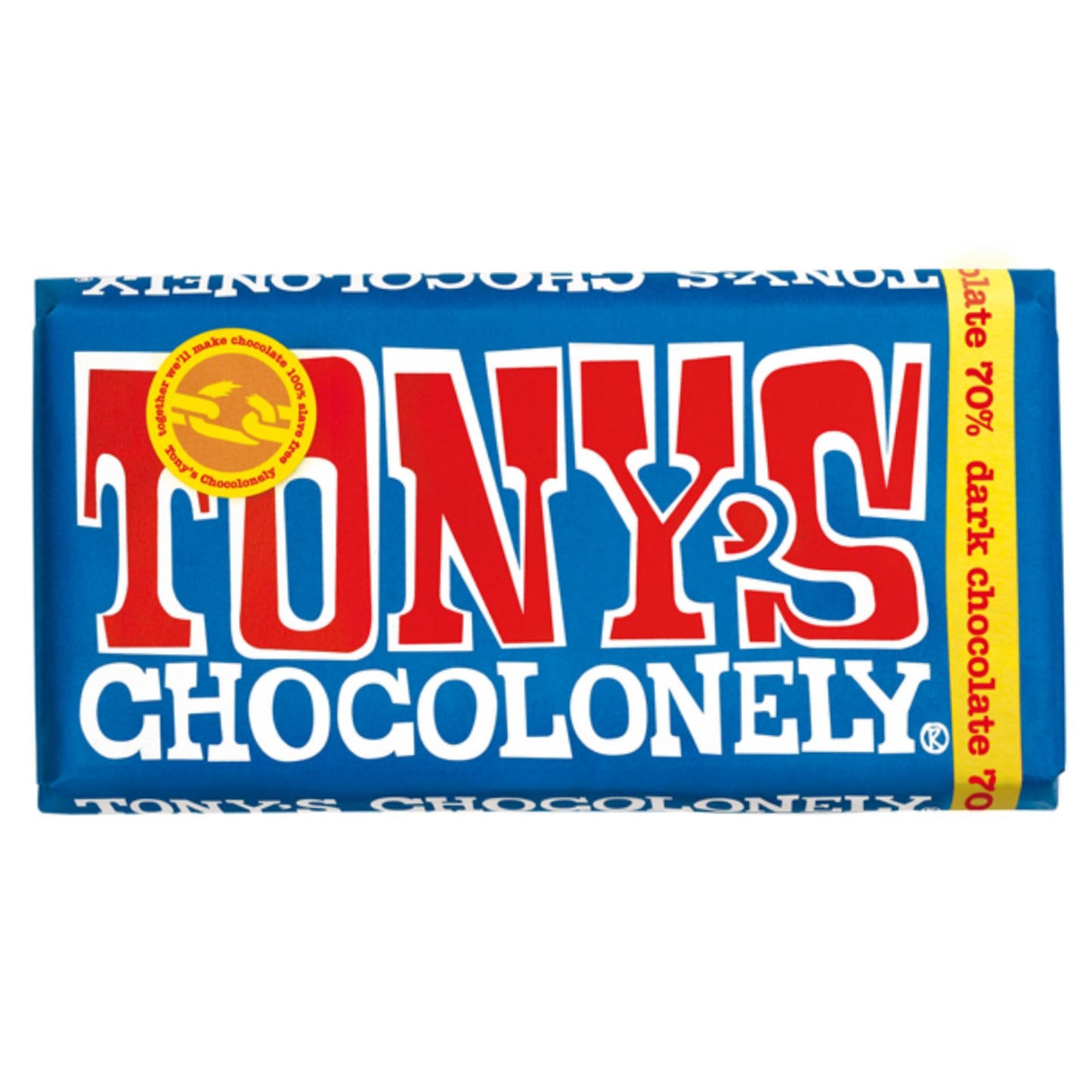 Tony's Chocolonely Dark Chocolate 70% Bar 180g