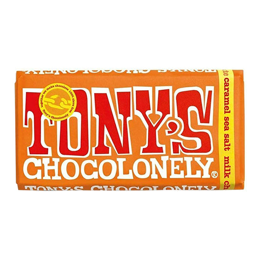 Tony's Chocolonely Milk Caramel Sea Salt 32% Bar 180g