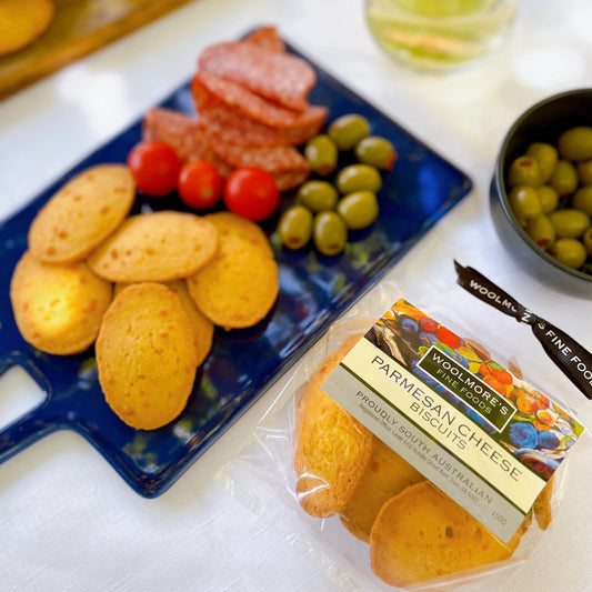 Woolmores Fine Foods Parmesan Cheese Biscuit packet Image