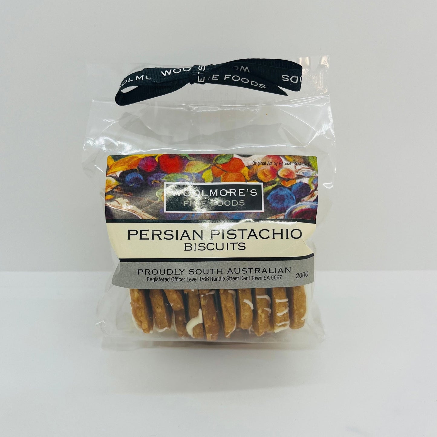 Woolmores Fine Foods Persian Pistachio Biscuits packet