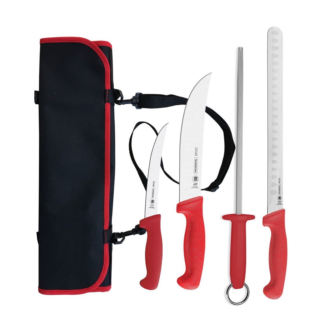 Tramontina Low and Slow 5-Piece Knife Set with Pouch