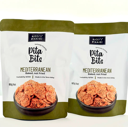 RICCI'S BIKKIES Pita Bits Mediterranean 80g