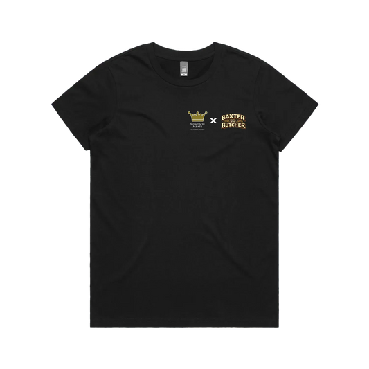 Black front flat lay