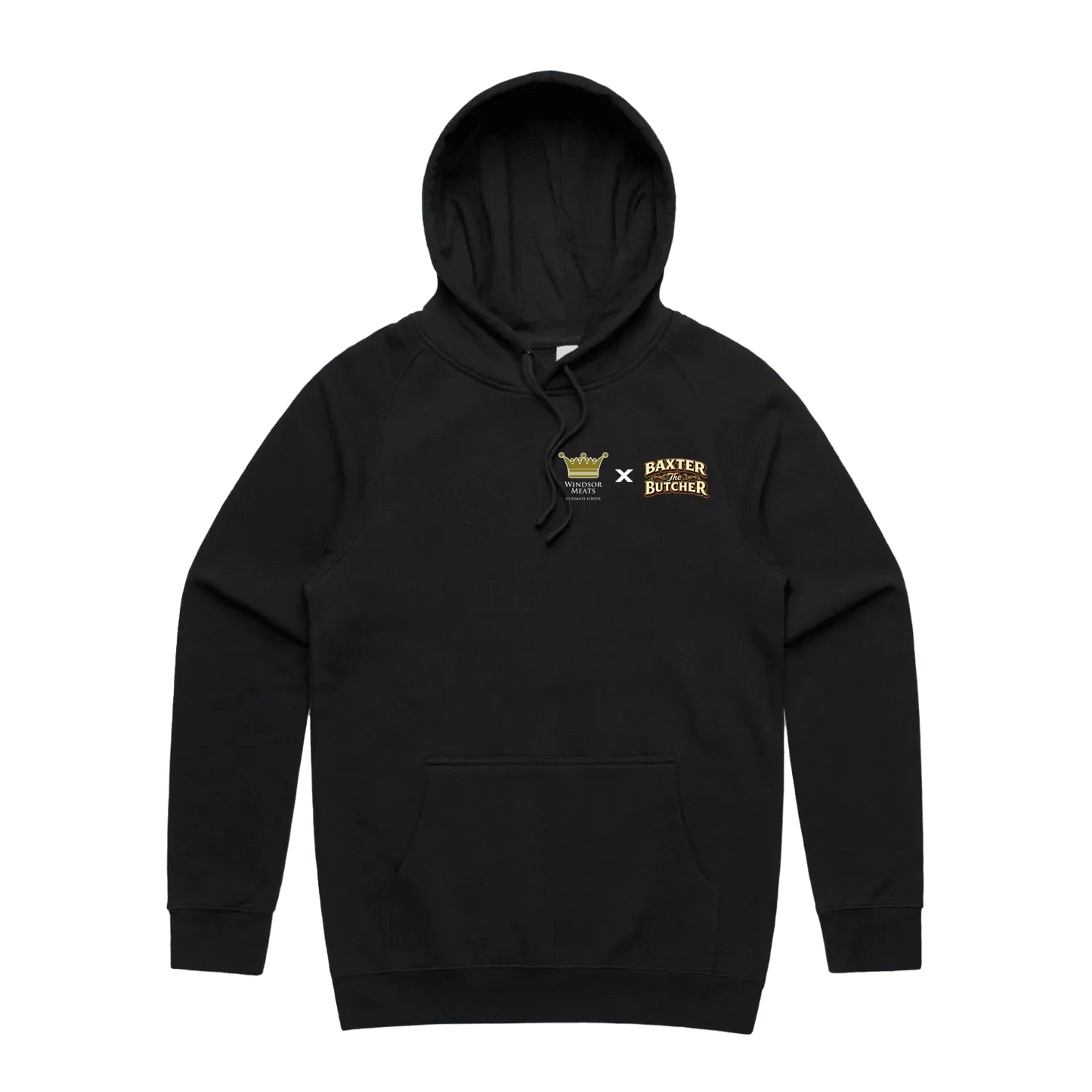 Black front flat lay