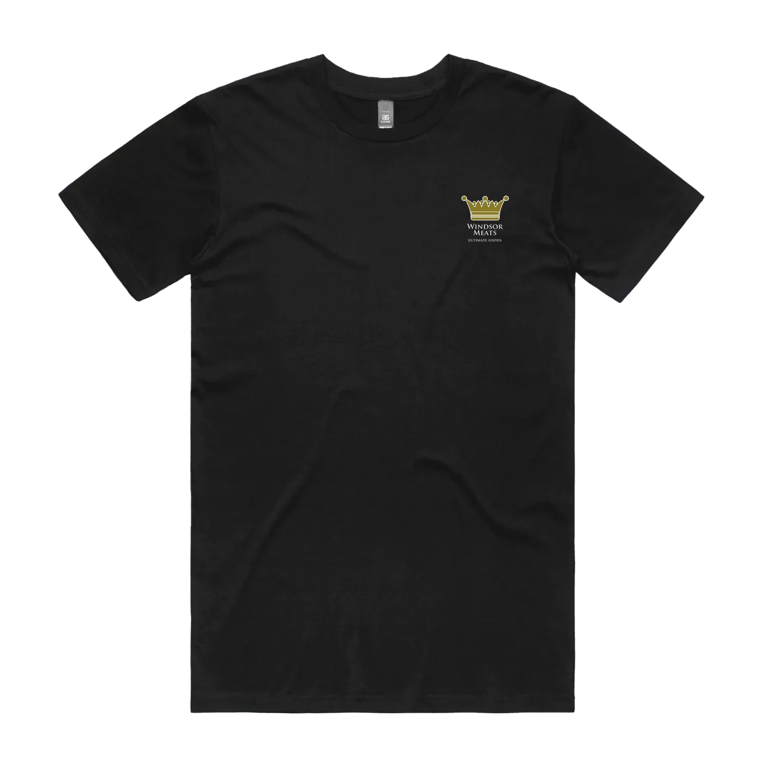 Black front flat lay