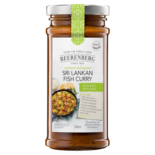 BEERENBERG Sri Lankan Fish Curry 30 Minute Meal Base 240mL