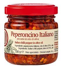 Calvi Peperoncino Italiano. Italian Chilli Pepper in Olive Oil Jar 100g