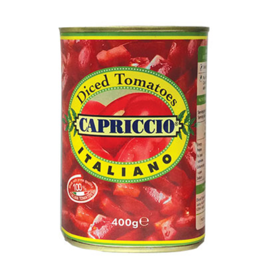 Capriccio Diced Tomato Can 400g