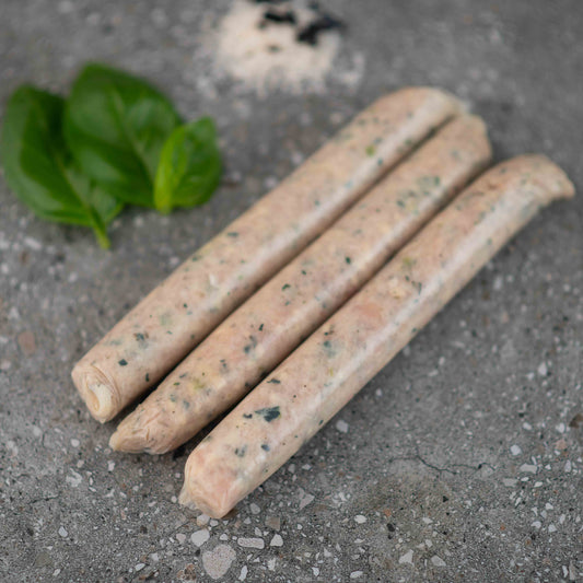 FREE RANGE CHICKEN & Spinach Sausages