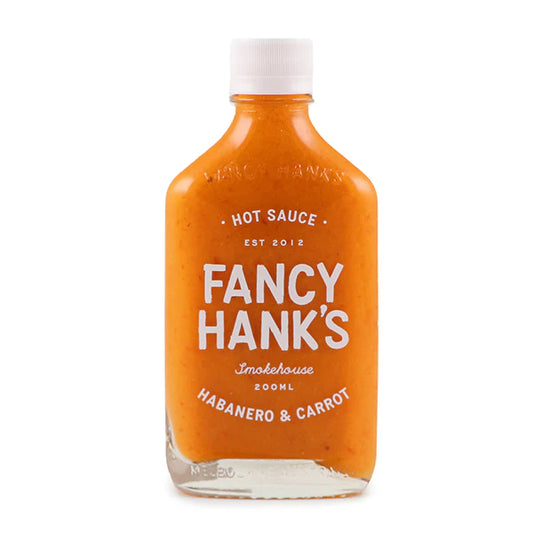 Fancy Hank's Habanero & Carrot Hot Sauce Bottle 200ml