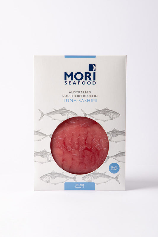 MORI SEAFOOD Southern Blue Fin Tuna Sashimi Slices Fillets 100g