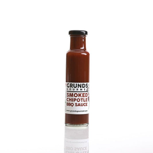 GRUNDS Gourmet Smoked Chipotle BBQ Sauce Bottle