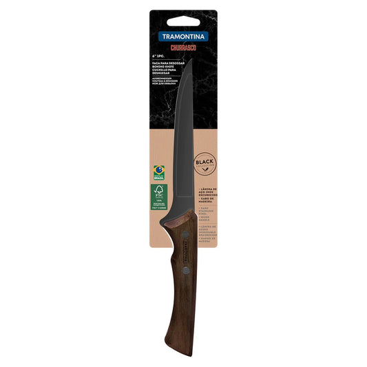 TRAMONTINA Churrasco Black Boning Knife 6 Inch