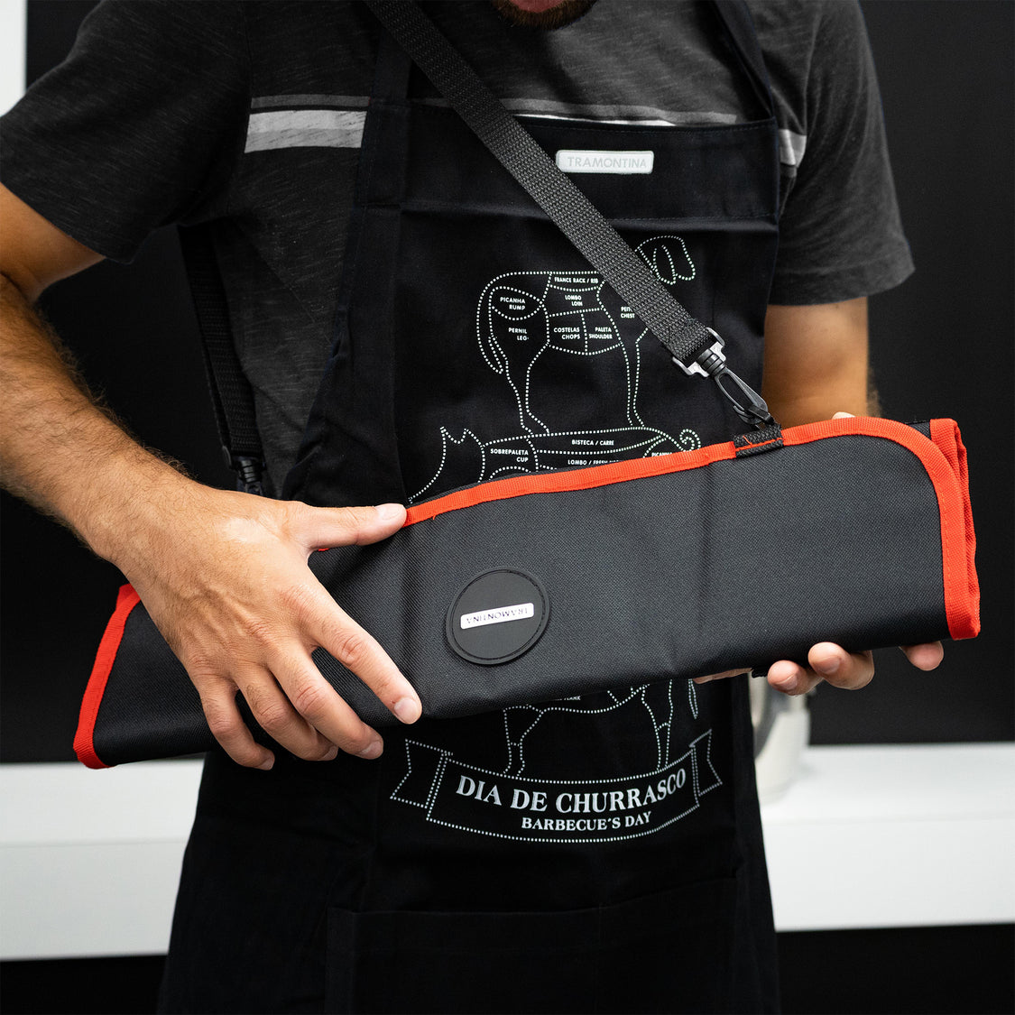 TRAMONTINA Low & Slow 5-Piece Knife Set with Pouch