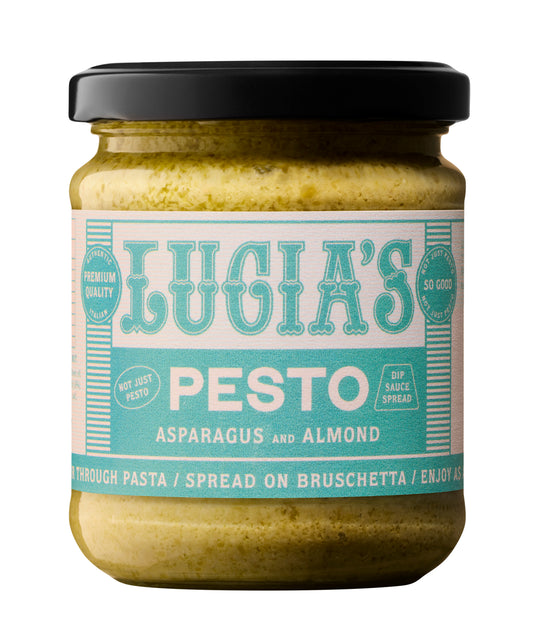 Lucia's Fine Foods Australia Asparague & Almond Pesto Jar