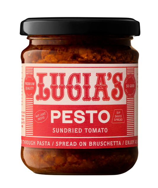 Lucia's Fine Foods Australia Sundried Tomato Pesto Jar