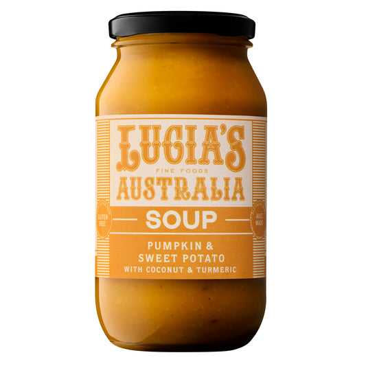 Lucia's Fine Foods Australia Pumpkin & Sweet Potato Soup Jar