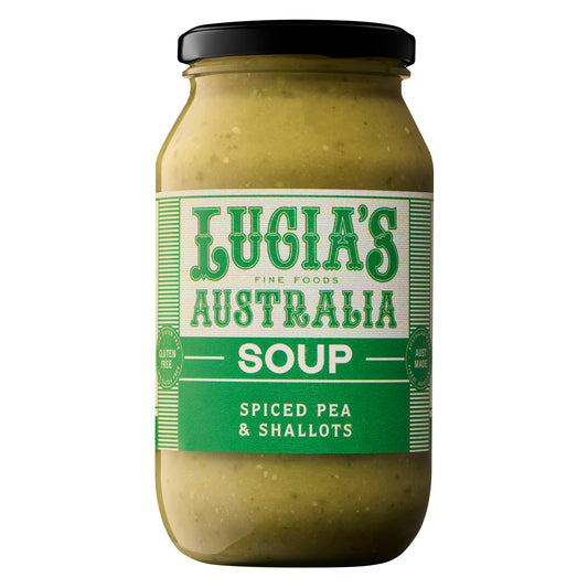 Lucia's Fine Foods Australia Spiced Pea & Shallots Soup Jar