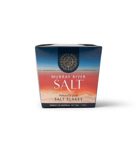 Murry River Salt Naturally Pink Salt Flakes Home Chef Box 250g