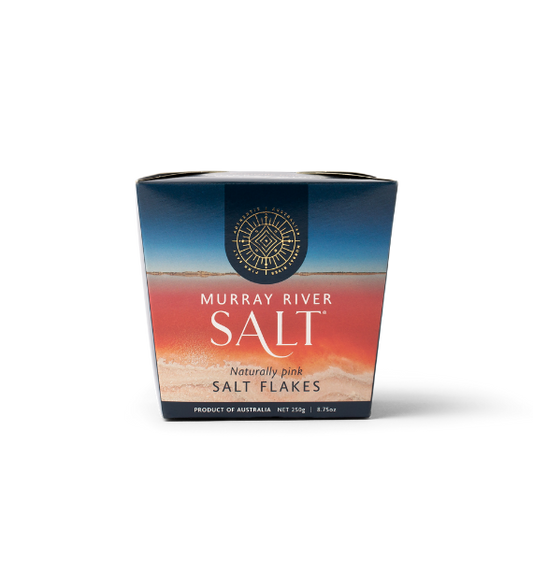 Murry River Salt Naturally Pink Salt Flakes Home Chef Box 250g