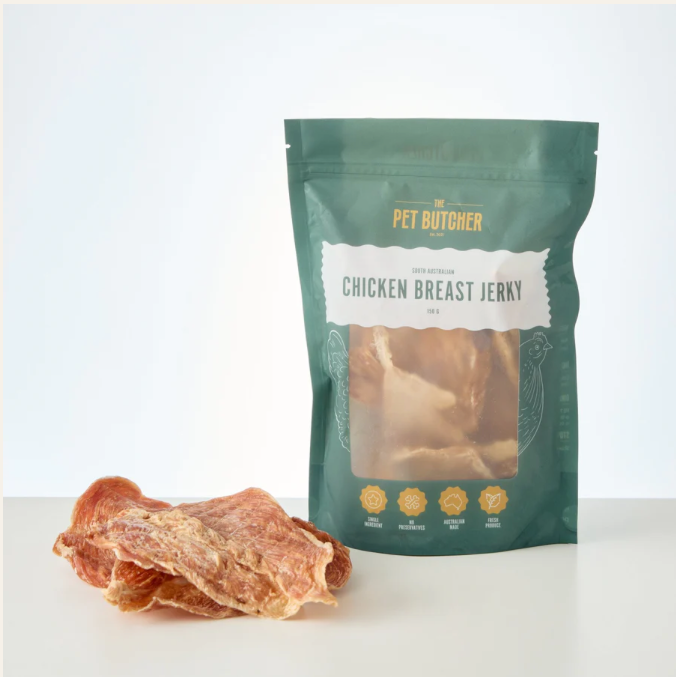 The Pet Butcher Chicken Breast Treats 150g Pouch