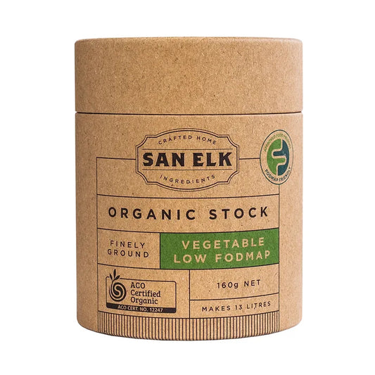 160g pot San Elk Vegetable Stock Low FODMAP powder concentrate